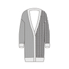 Cardigan midi