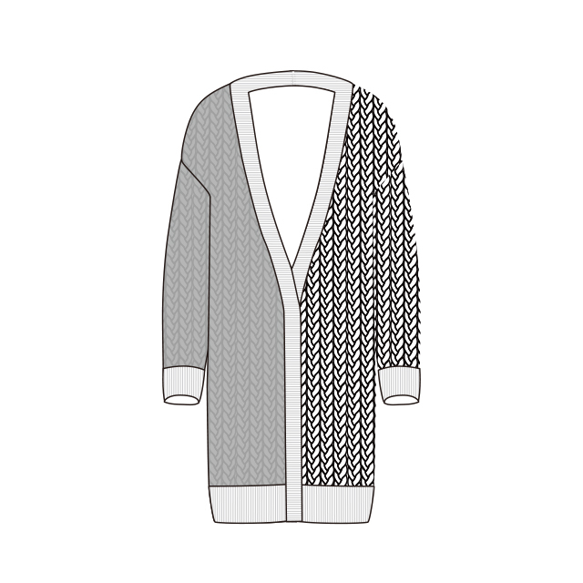 Cardigan midi