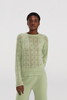 Maglione in cashmere leggero con design openwork