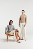 Lussuosa felpa con cappuccio a maglia al 100% in cashmere per il massimo comfort