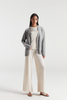 Cashmere Vie di Women's Pure Cashmere V Grey Cardigan