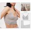 Lussuoso reggiseno sportivo a maglia al 100% in cashmere per il massimo comfort