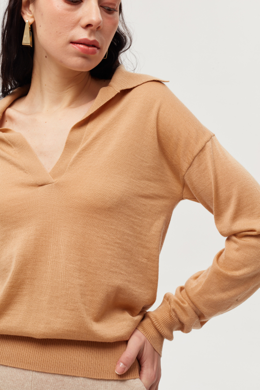Pullover Elgent Pullover a maglia a maglieria a V Soft Knitwear morbido maglione Pure 100% Cashmere