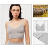Lussuoso reggiseno sportivo a maglia al 100% in cashmere per il massimo comfort