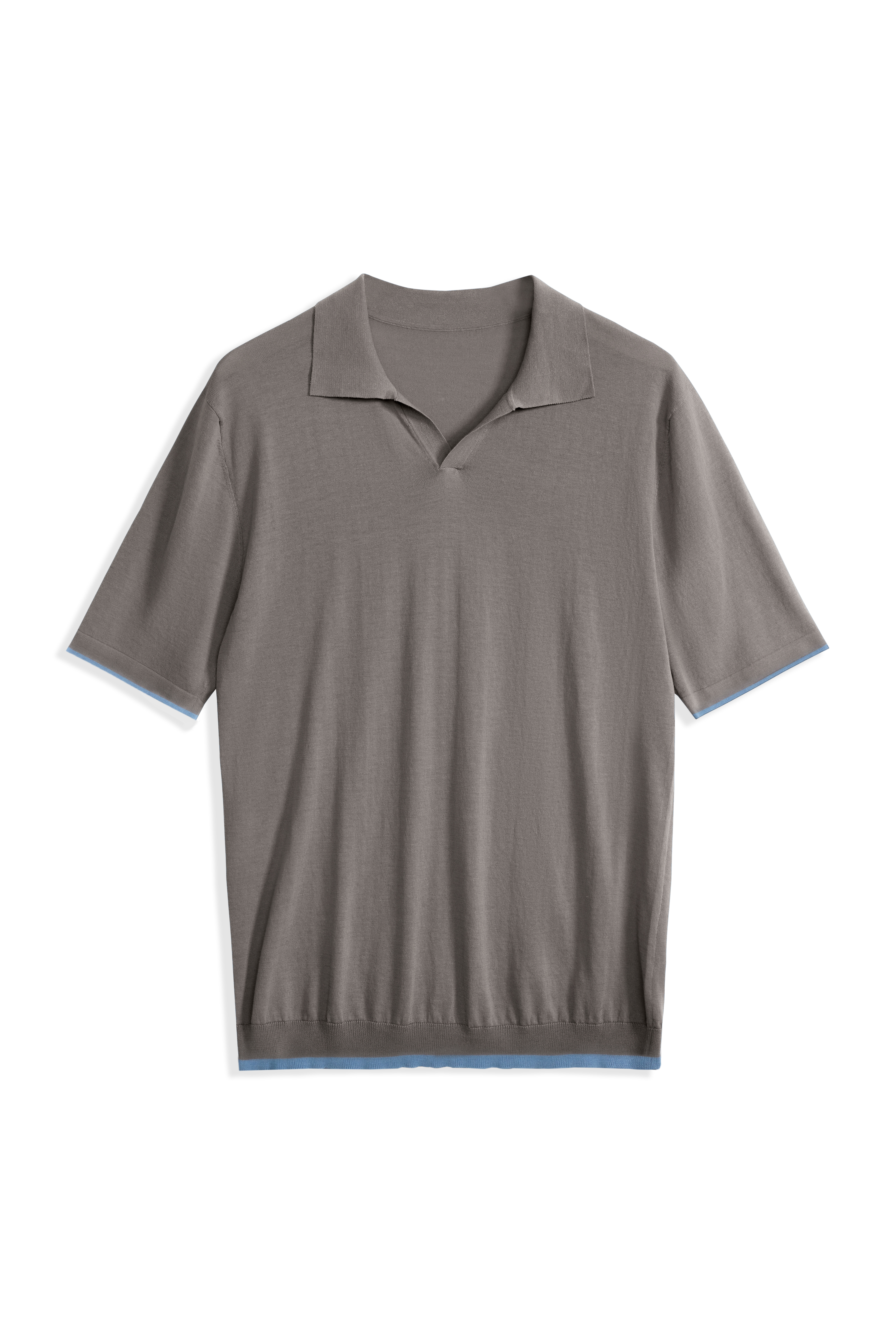 POLO . UOMO SCOLLO A V IN PURO COTONE GAUGE 16