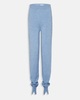 Pantaloni jogger da donna in cashmere blu