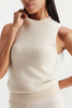 Pullover White White White Pure Cashmere Tank