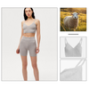 Lussuoso reggiseno sportivo a maglia al 100% in cashmere per il massimo comfort
