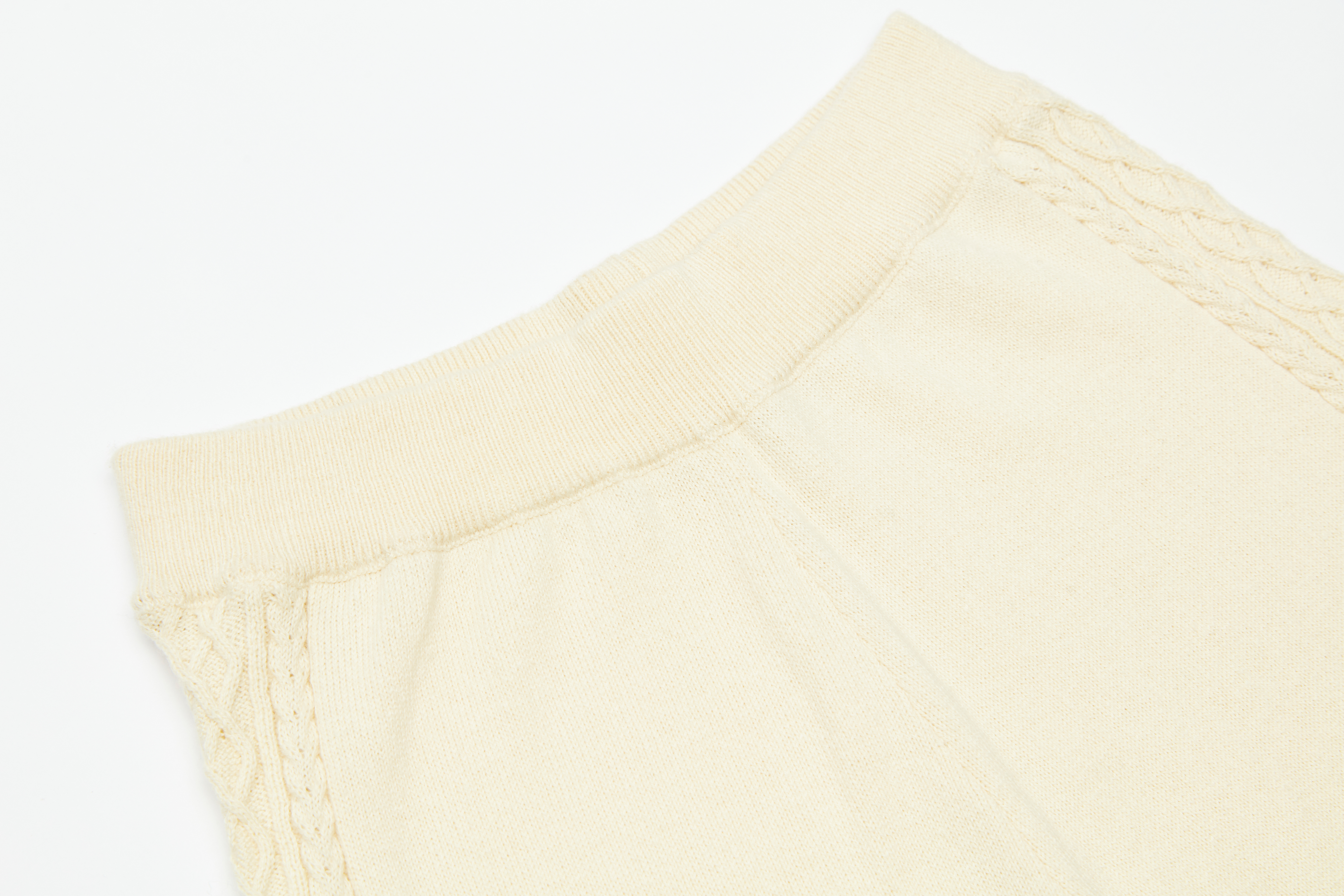 PANTALONI DA BAMBINO IN MAGLIA A TRECCE IN COTONE CASHMERE