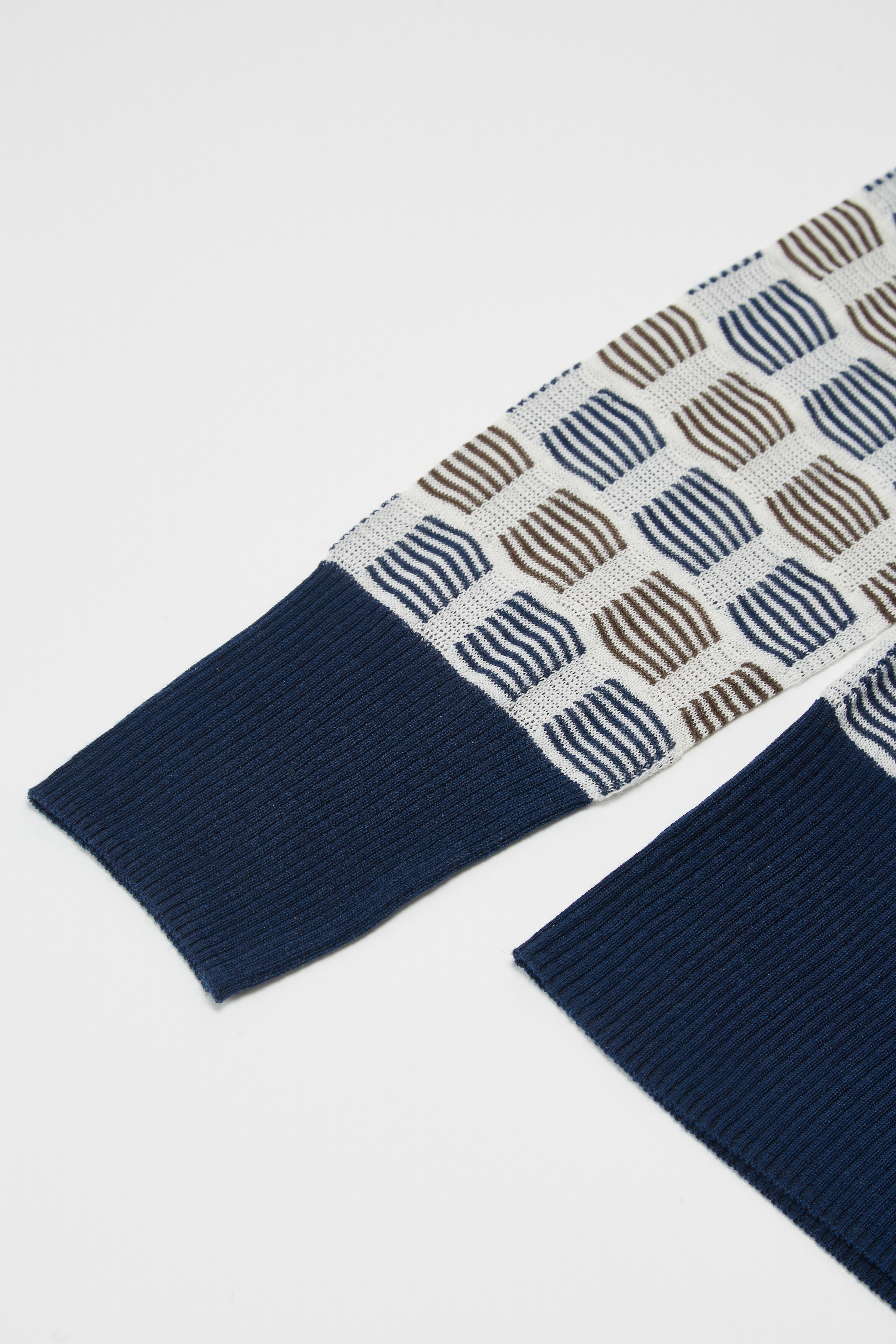 Turtleneck Jumper con modello a blocchi