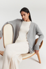 Cashmere Vie di Women's Pure Cashmere V Grey Cardigan