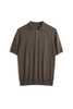 T-SHIRT POLO DA UOMO IN MISTO COTONE E SETA COLORE TINTA UNITA