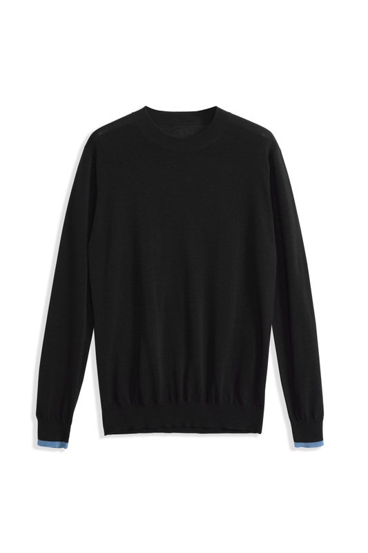 PULLOVER IN COTONE DA UOMO MAGLIA CONTRACT MANICA
