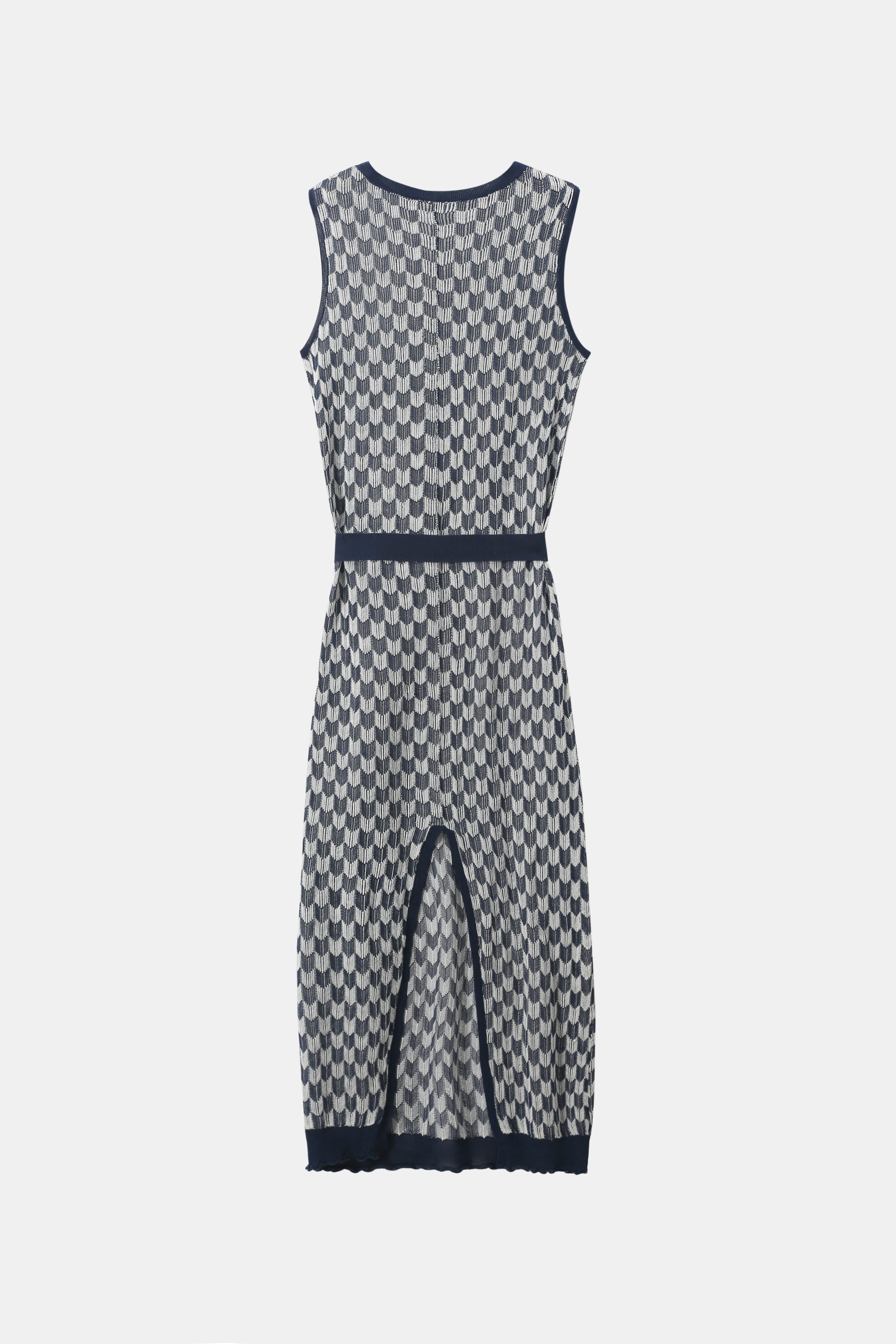 Abito senza maniche lunghe di seta