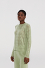 Maglione in cashmere leggero con design openwork