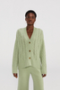 Chic Cashmere Cardigan con pulsante con pulsante