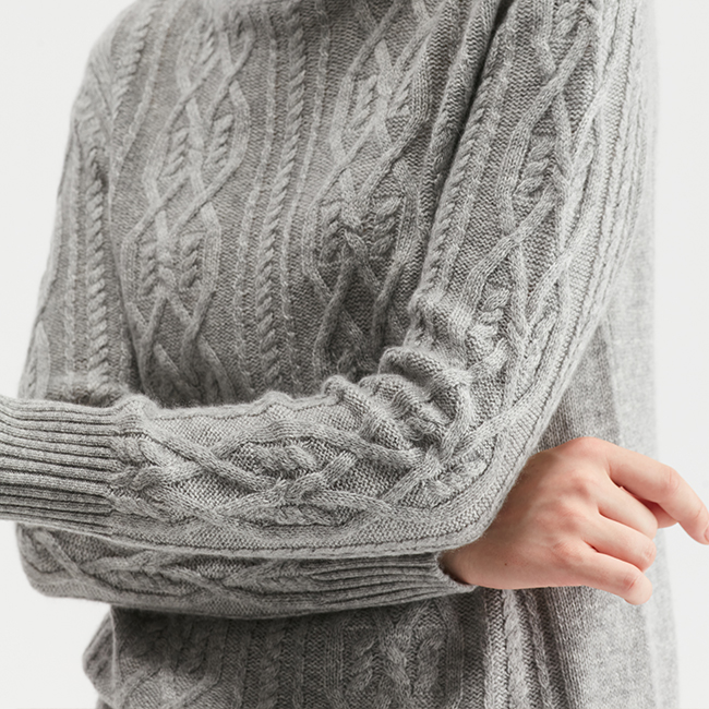 Set coordinato maglione e gonna lavorati a trecce premium | OEM calibro 7