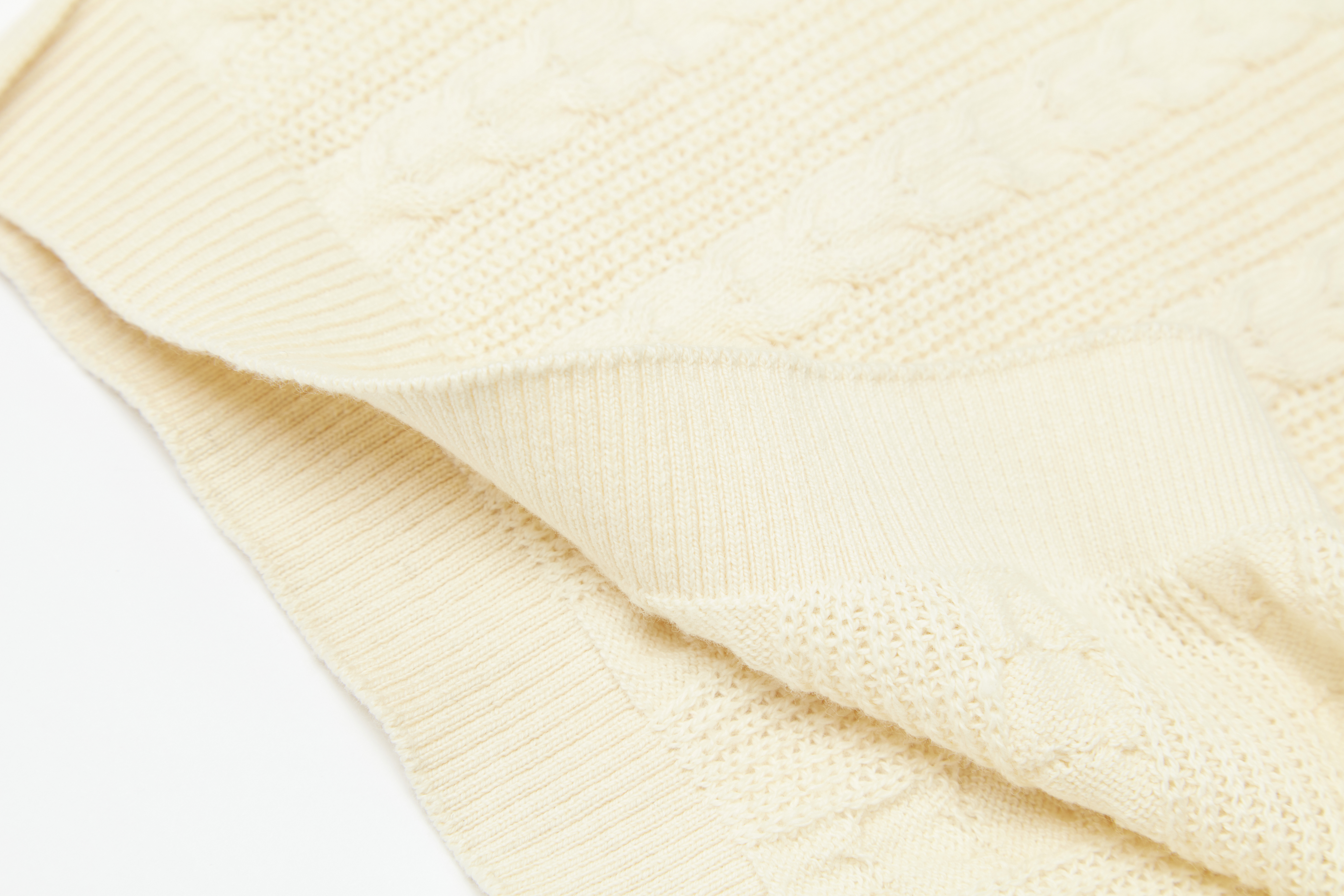 GILET IN COTONE CASHMERE A TRECCE BAMBINO