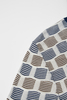 Turtleneck Jumper con modello a blocchi