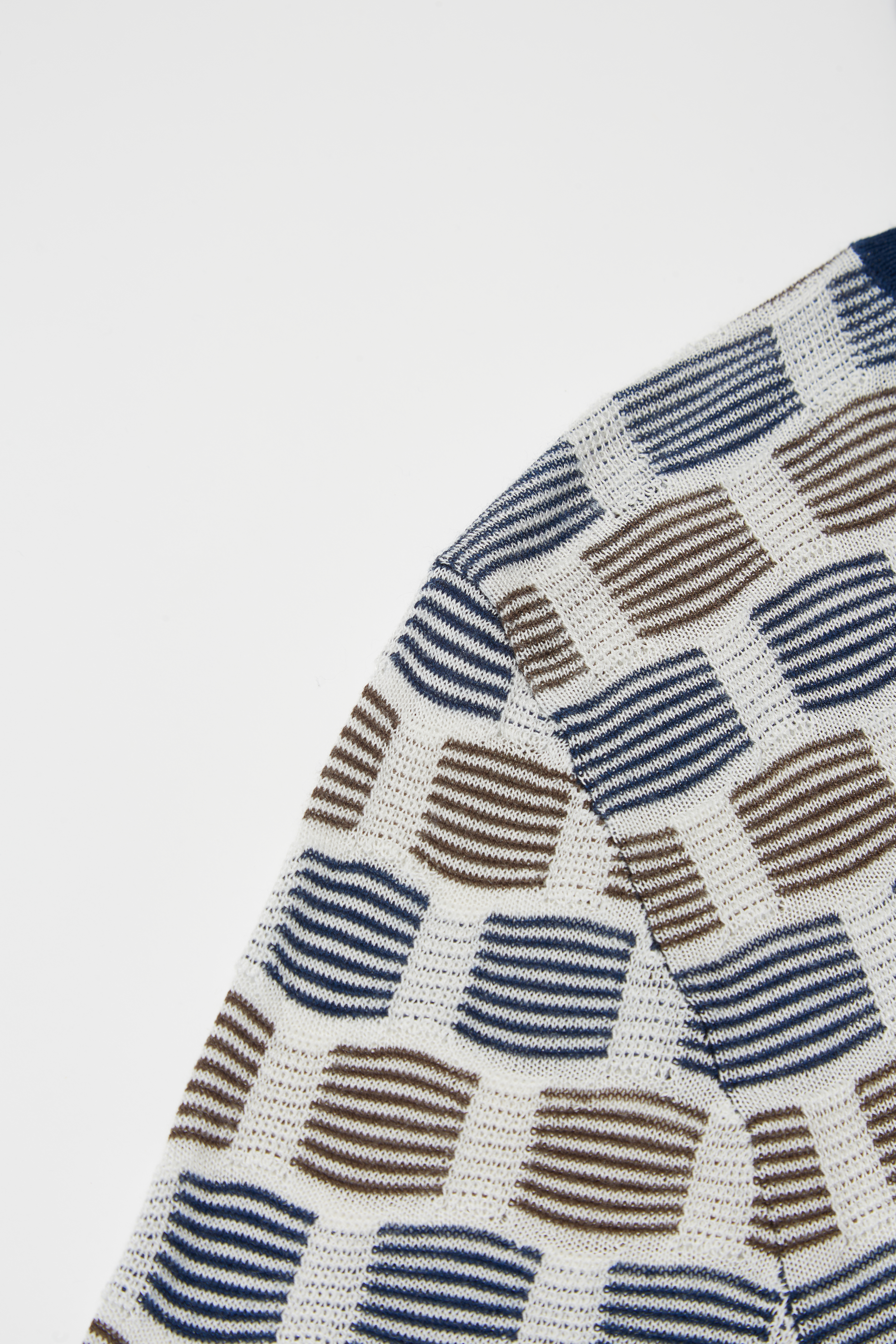 Turtleneck Jumper con modello a blocchi