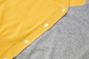 Cardigan in puro cashmere con scollo a V color block personalizzato | Produttore di maglieria da donna OEM