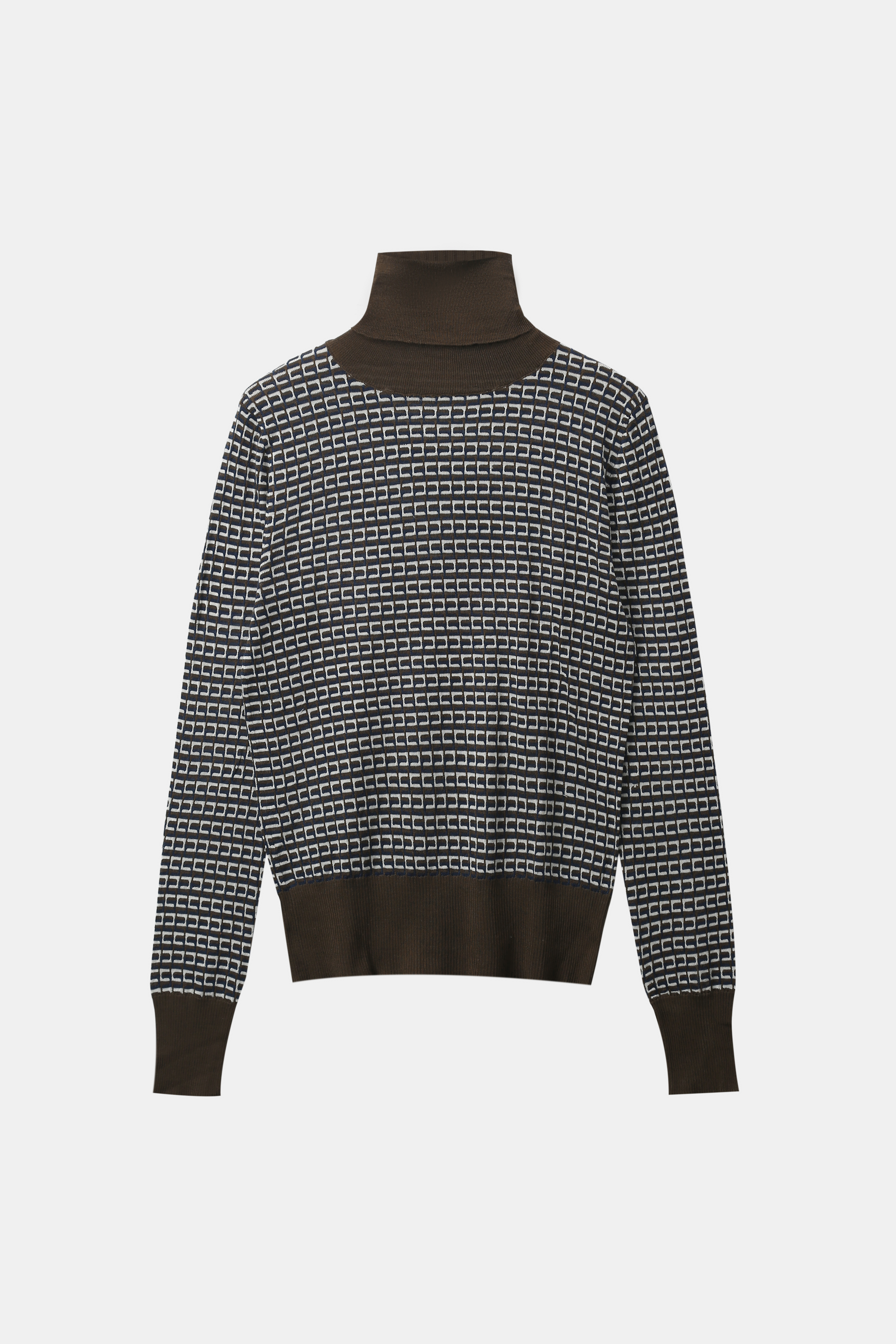 Jumper a strisce marrone scuro