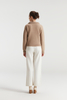 Lussuosa felpa con cappuccio a maglia al 100% in cashmere per il massimo comfort