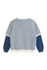 PULLOVER DA BAMBINO BLU COTONE CASHMERE PATCHWORK PATCHWORK