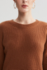 Maglione a maniche lunghe marrone scuro