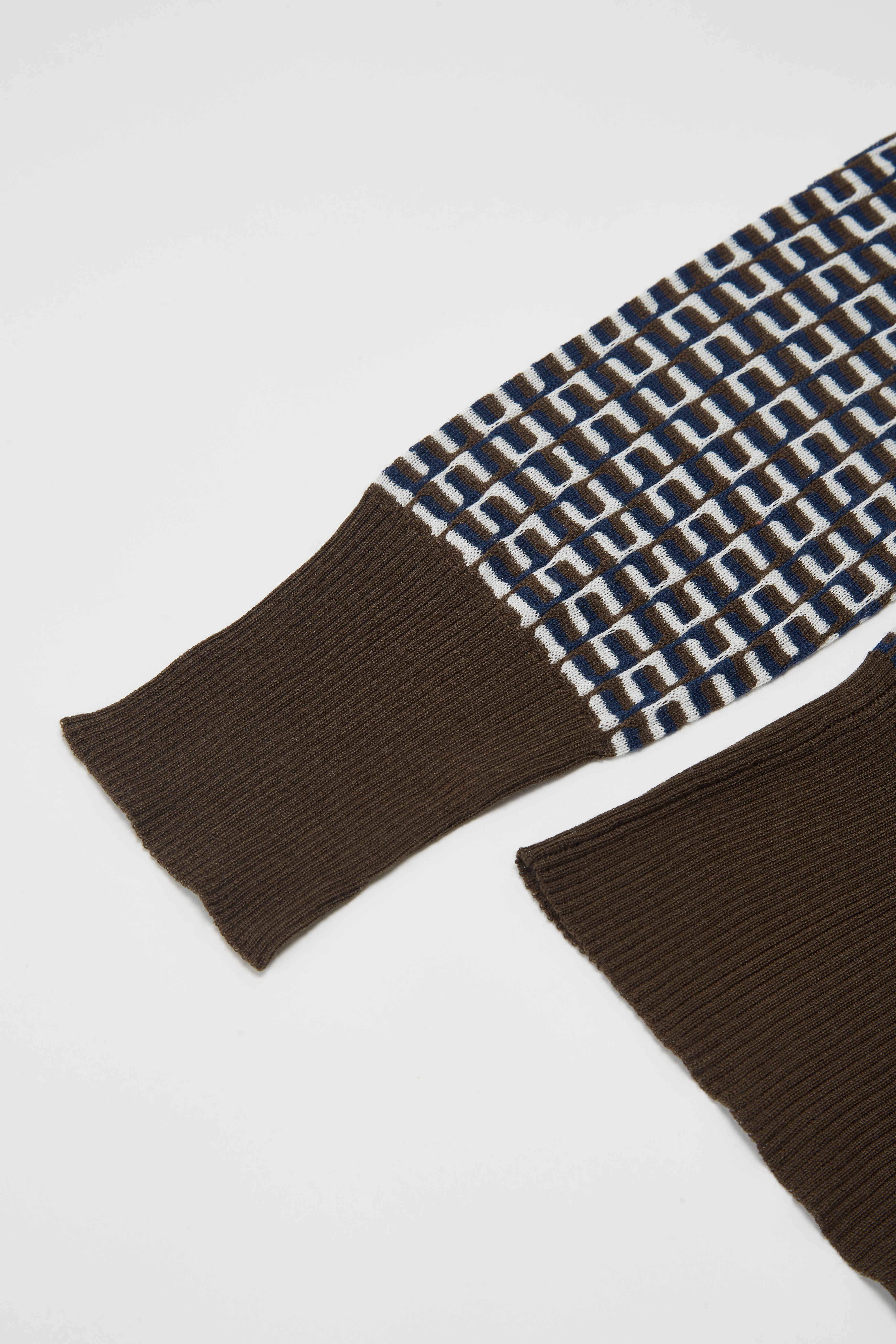 Jumper a strisce marrone scuro