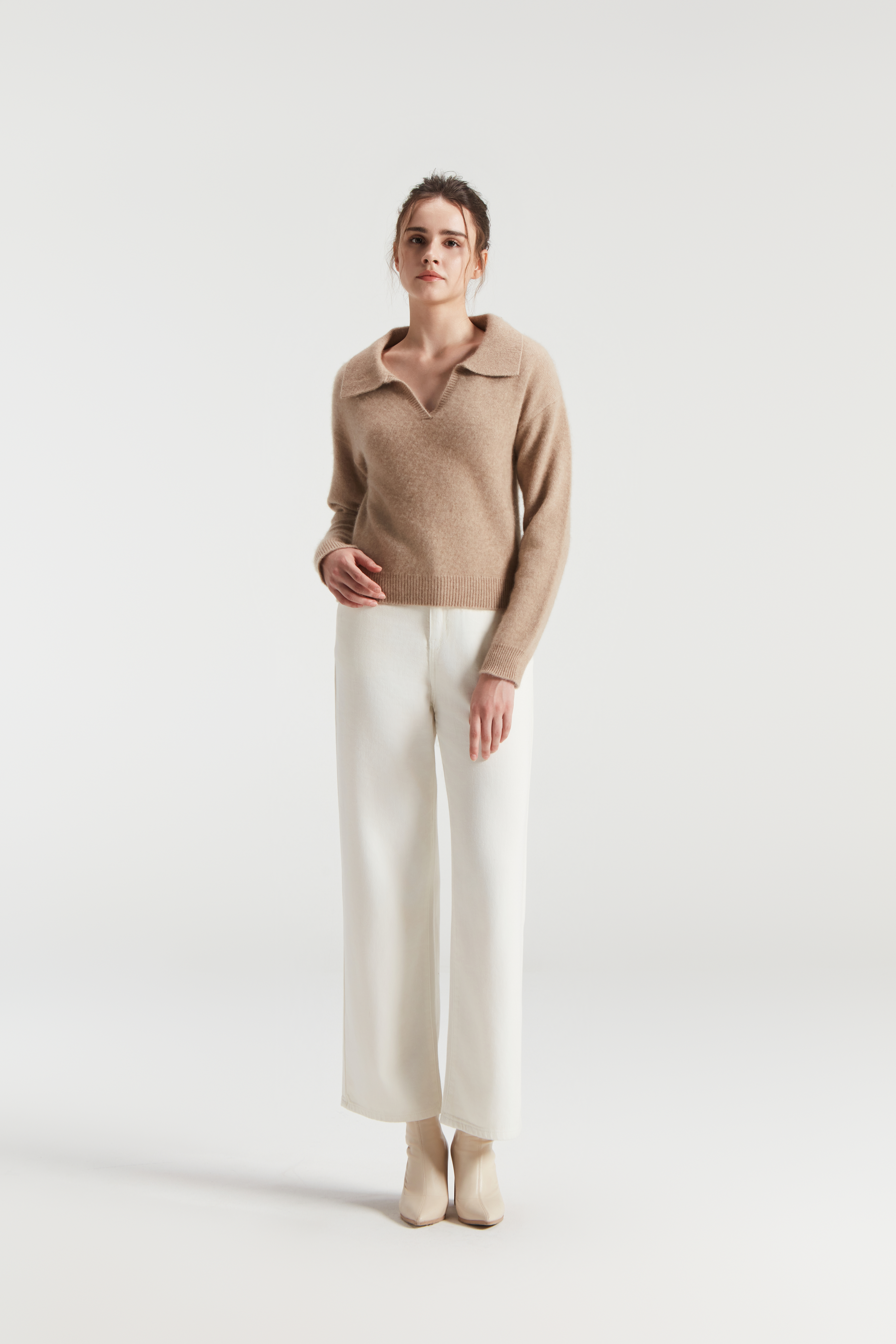 Lussuosa felpa con cappuccio a maglia al 100% in cashmere per il massimo comfort