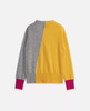 Cardigan in puro cashmere con scollo a V color block personalizzato | Produttore di maglieria da donna OEM