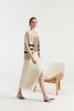 Stripe di grano a V Women a V Pure Cashmere Button Cardigan 
