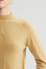 Maglione a maniche lunghe giallo chiaro 