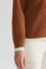 Maglione a maniche lunghe marrone scuro