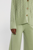 Chic Cashmere Cardigan con pulsante con pulsante