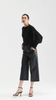 Design della moda Black Cashmere Crewneck Sweater