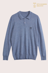 Maglione polo da uomo in lana merino premium | OEM di maglieria