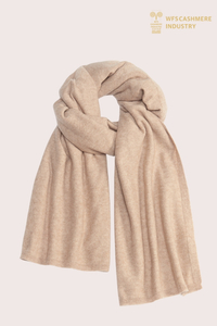 Sciarpa solida in misto lana e cashmere premium 12GG | OEM di accessori personalizzati
