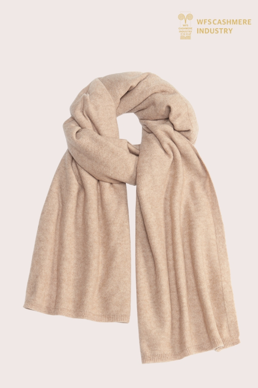 Sciarpa solida in misto lana e cashmere premium 12GG | OEM di accessori personalizzati