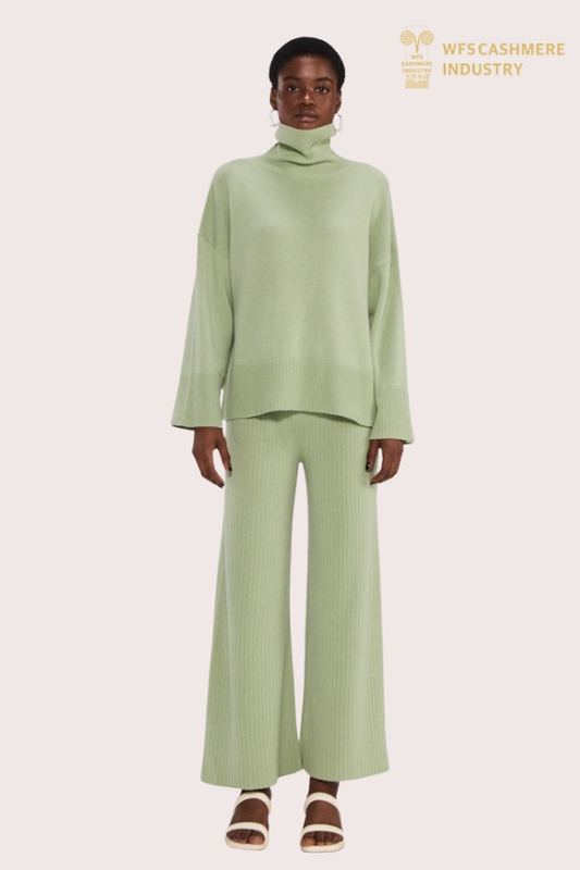 Dolcevita oversize in cashmere spazzolato 12GG | OEM di maglieria di lusso