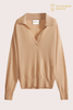 Pullover premium in maglia pettinata a collo aperto | OEM calibro 16