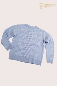 Pullover da uomo in puro cashmere lavorato a trecce pesante | Produttore di maglieria OEM
