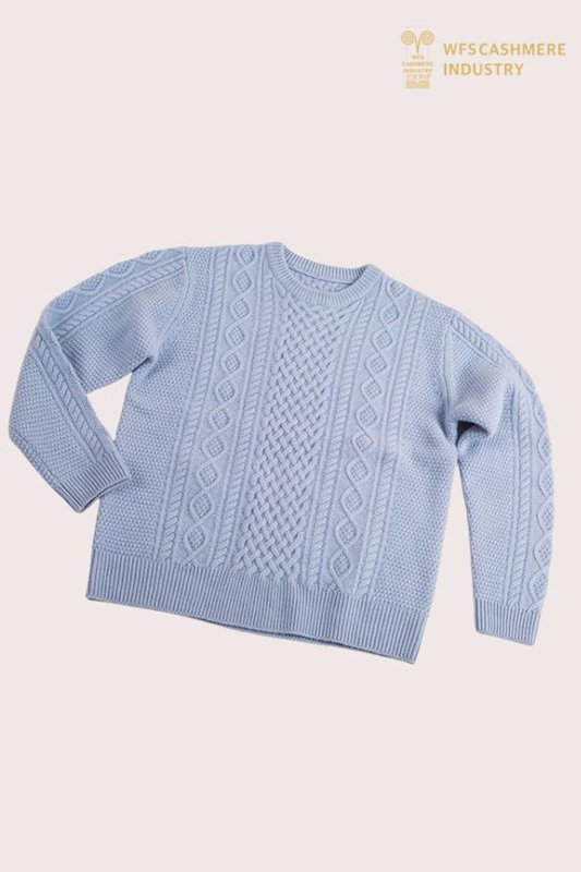 Pullover da uomo in puro cashmere lavorato a trecce pesante | Produttore di maglieria OEM