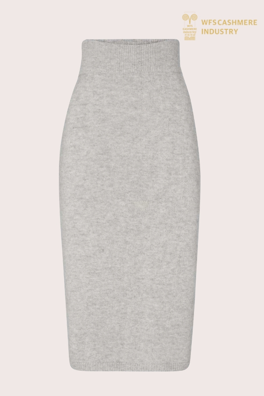 Gonna elegante in maglia di puro cashmere | Produttore OEM di pantaloni da donna premium
