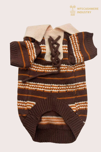 Maglione per animali domestici con lacci Fair Isle 7GG | OEM di maglieria per animali domestici Heritage