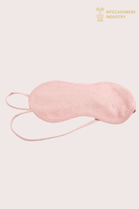 Maschera per gli occhi per dormire in puro cashmere di lusso 16GG | Produttore di accessori OEM personalizzati