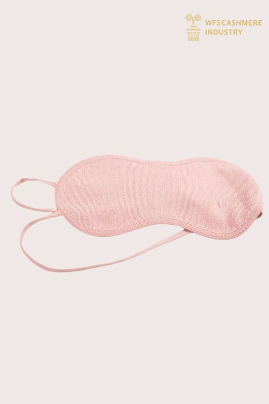 Maschera per gli occhi per dormire in puro cashmere di lusso 16GG | Produttore di accessori OEM personalizzati