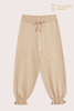 Pantaloni in maglia per bambini beige ultra morbidi in cashmere spazzolato al 100% | Produttore OEM di abbigliamento per bambini