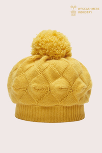 Berretto slouchy in cashmere spazzolato premium | OEM di accessori in maglia